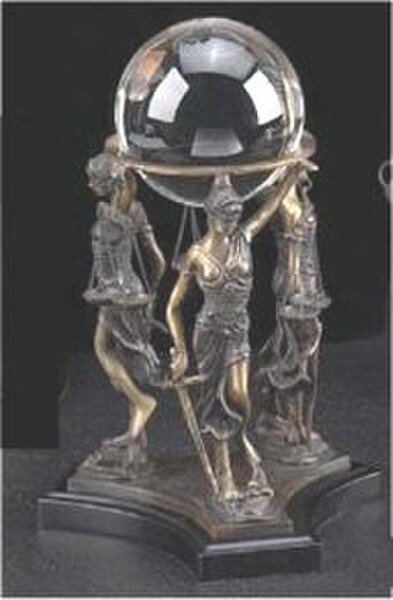 Blind Justice Decorative Accent Lady Justice Ball Holder